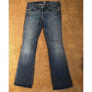 7 for all mankind A-Pocket boot cut jeans.